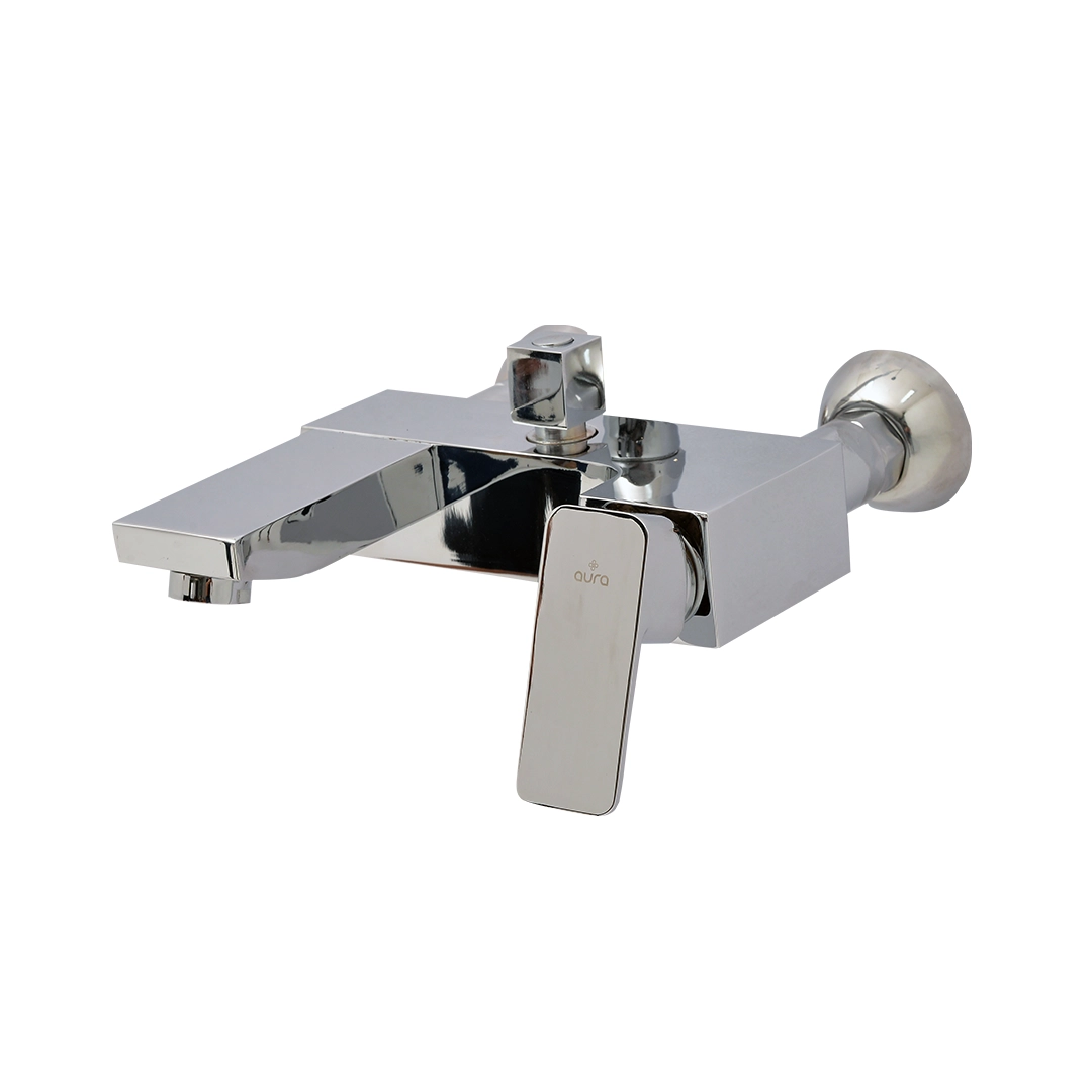 Cube Bath Mixer w/ Rod & Shower