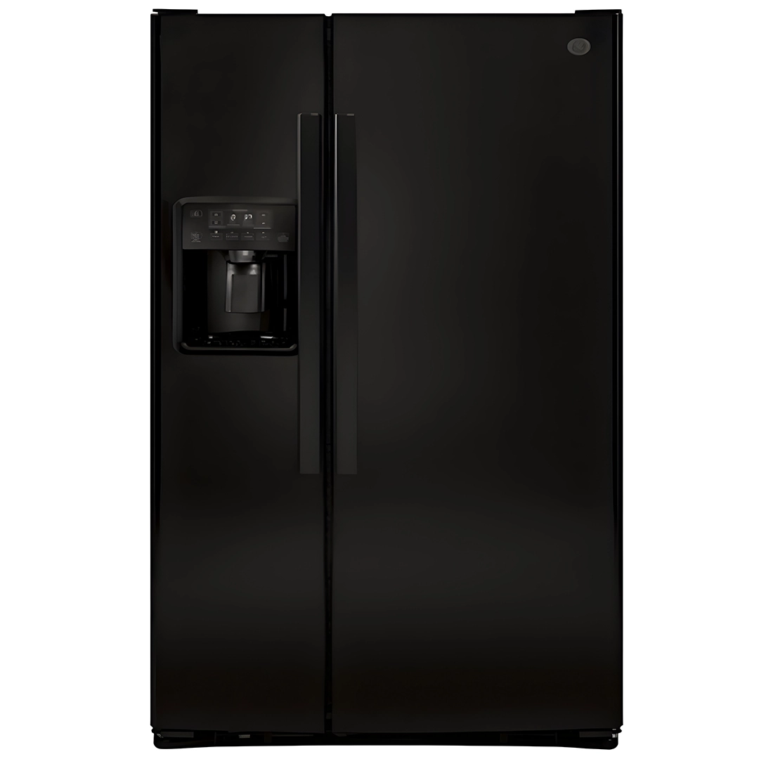 670L Side-by-Side Black Refrigerator